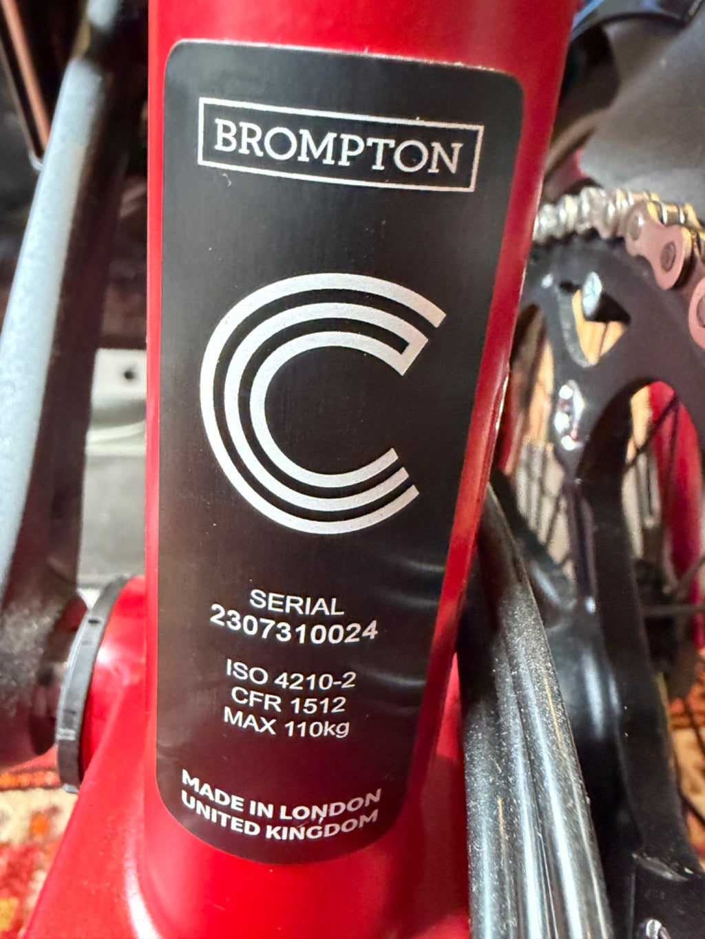 Brompton C Line Explore H6L High Bar Folding Bike Brick Red New In Box Unridden