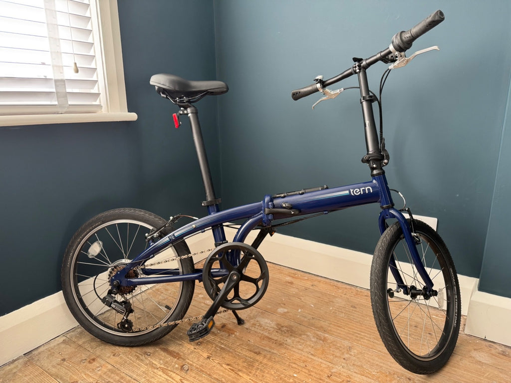 Tern Link B7 Folding Bike 2020 Model, 7-Speed, 20-inch Wheels, Midnight Blue