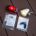Brompton Front Retro LED Headlight & Rear Spanninga LED Reflector Light Bracket