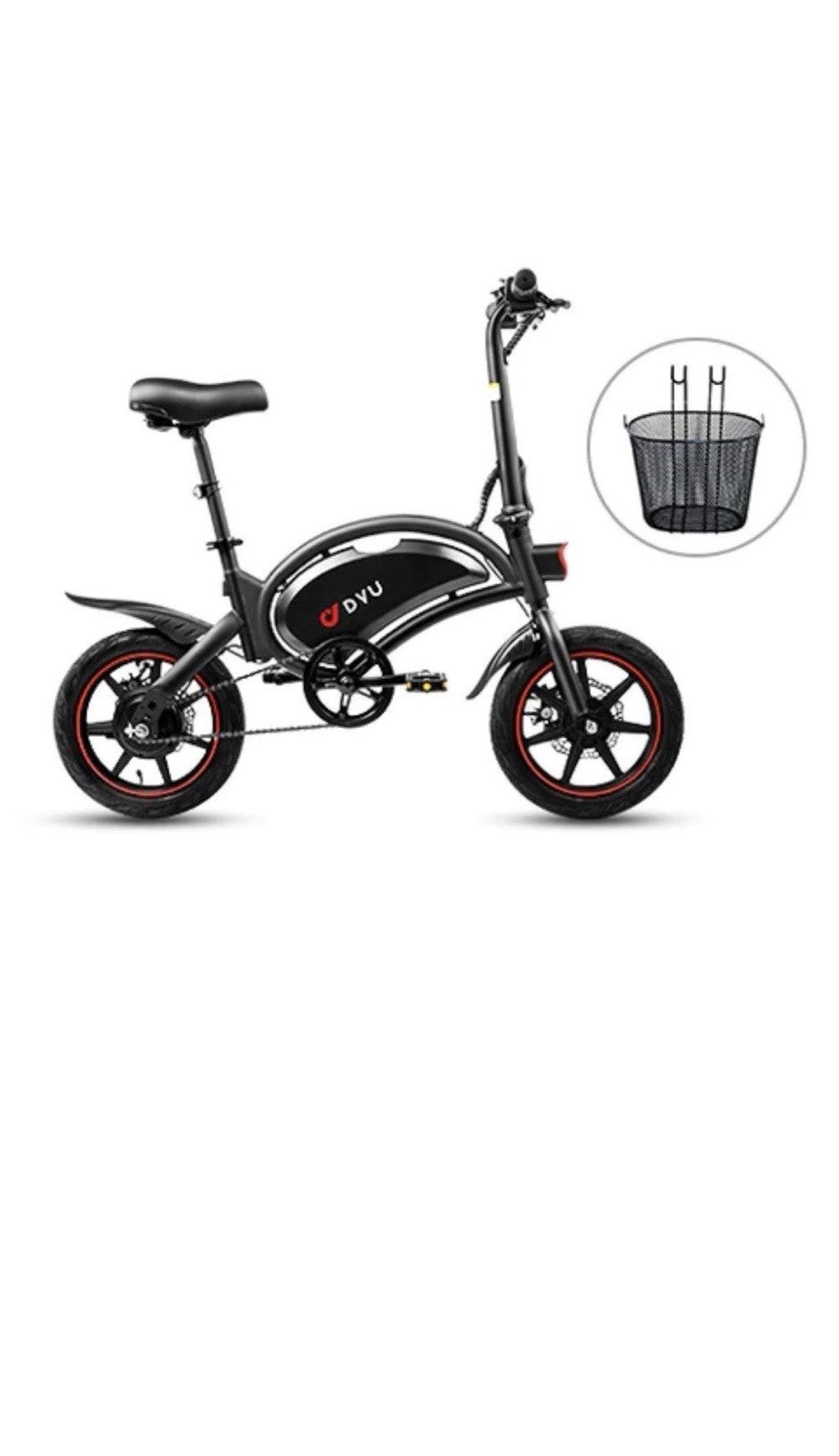DYU 14” Bike D3F 36V10AHX250 Pedal Assist 19.1kg Folding Bike Commute Pure Power