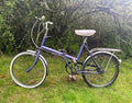 Raleigh Stowaway 1976 Folding Bike Purple Sturmey Archer Desirable Brooks Saddle