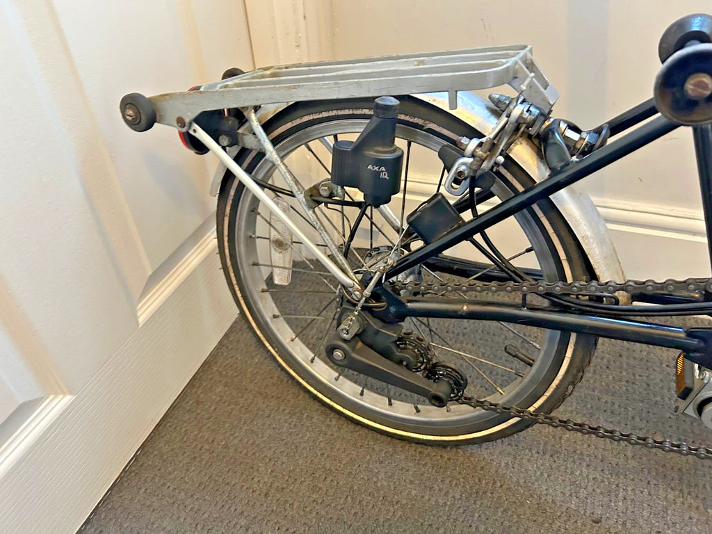 Brompton M3L Folding Bike 3-Speed, Black.