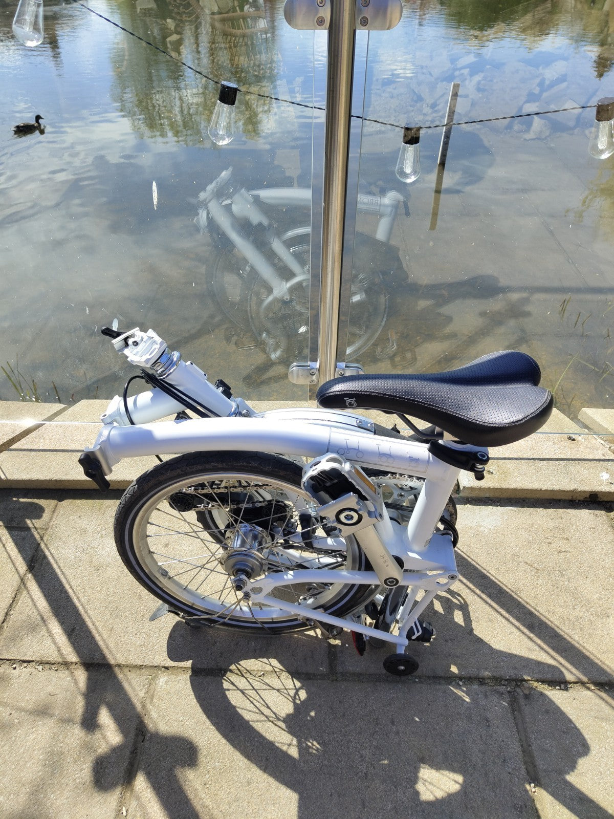 Brompton M6L Folding Bike 2015 Ivory –Excellent Condition, Serviced, C line, 6 S