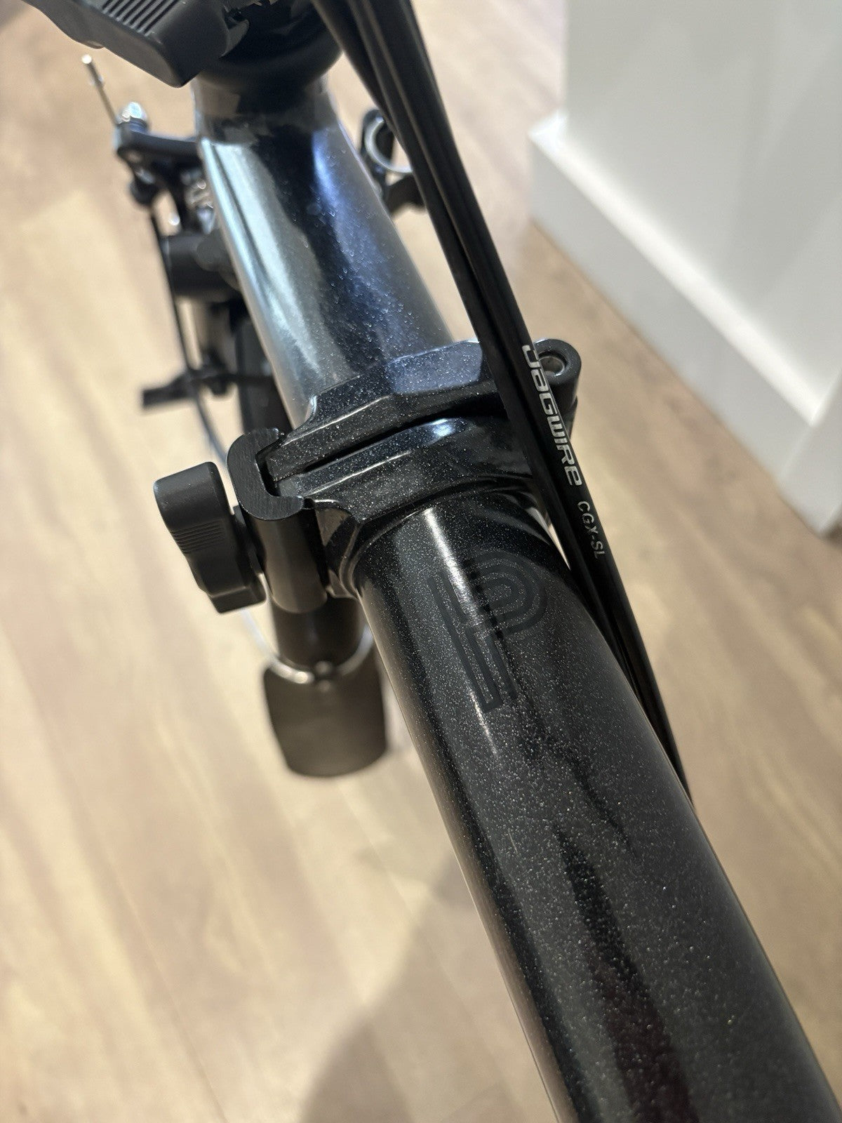 Brompton P Line Explore 12-Speed Mid Handlebar Folding Bike 2024 Midnight Black