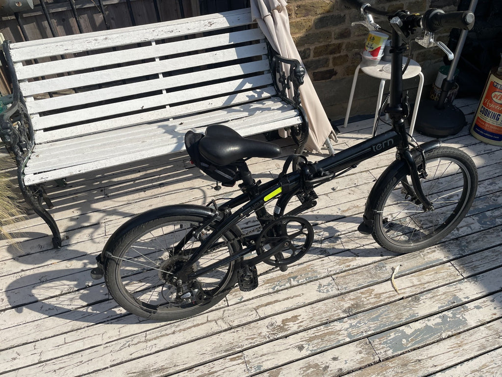 Tern Link B7 folding bicycle; unsure how much work required but definitely some