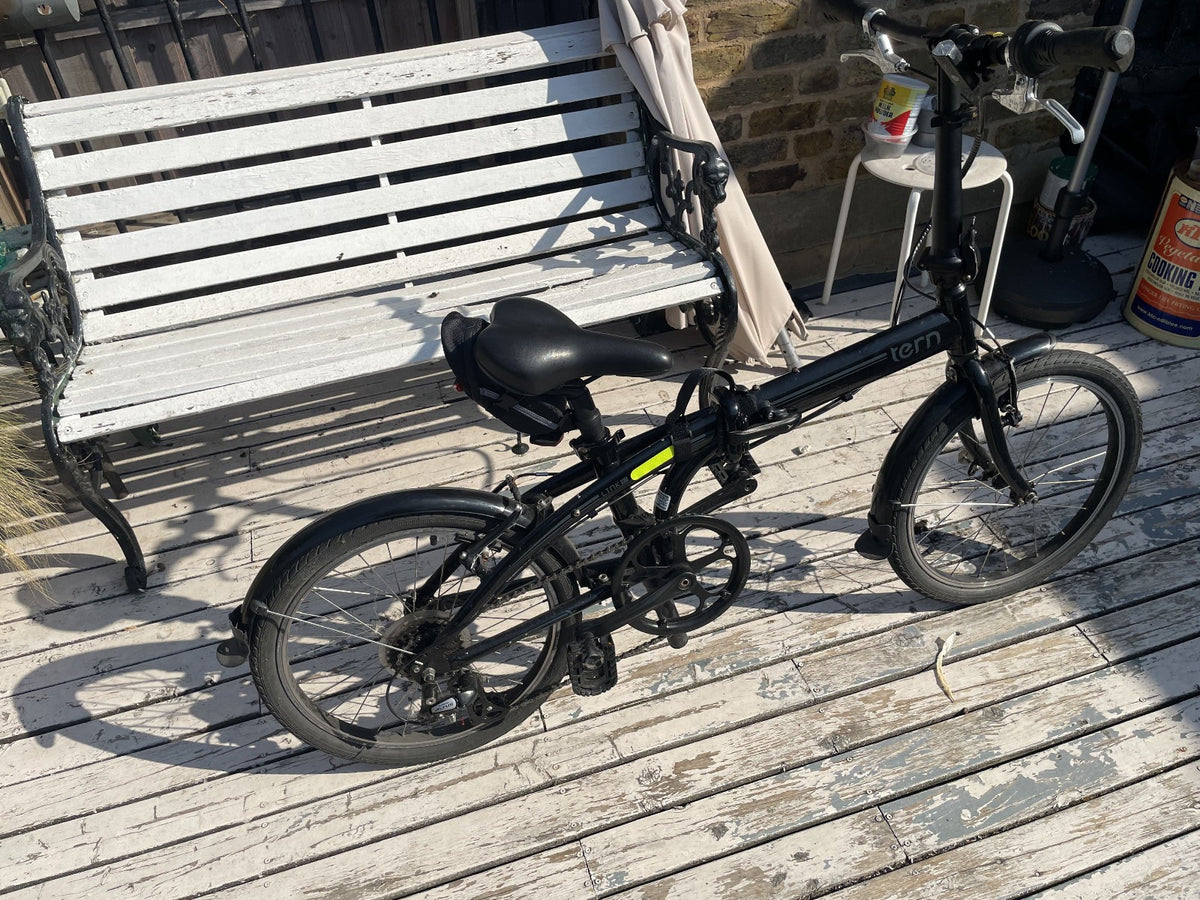 Tern Link B7 folding bicycle; unsure how much work required but definitely some