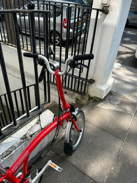 Brompton C Line Folding Bike - 6-Speed   Red
