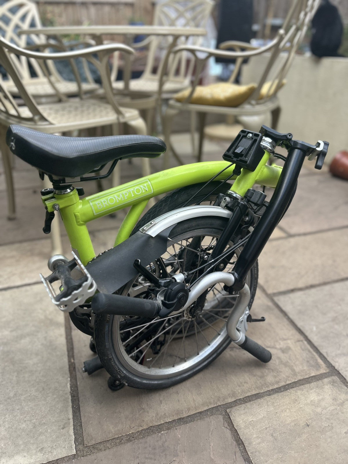 2018 Brompton M3L Folding Bike - Lime Green - Premium Bundle with 2x S-Bags
