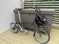 Brompton Folding Bike, Raw Lacquer, Brooks Leather Saddle, Front Bag, Pump, VGC