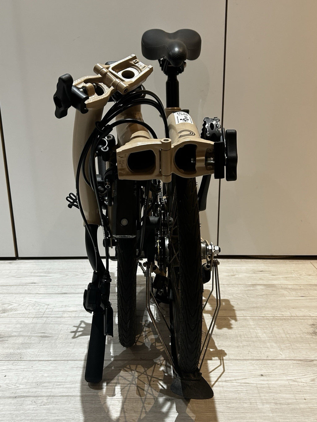 Brompton C Line 6 Speed 2024 Mid Handlebar Folding Bike - Dune Sand