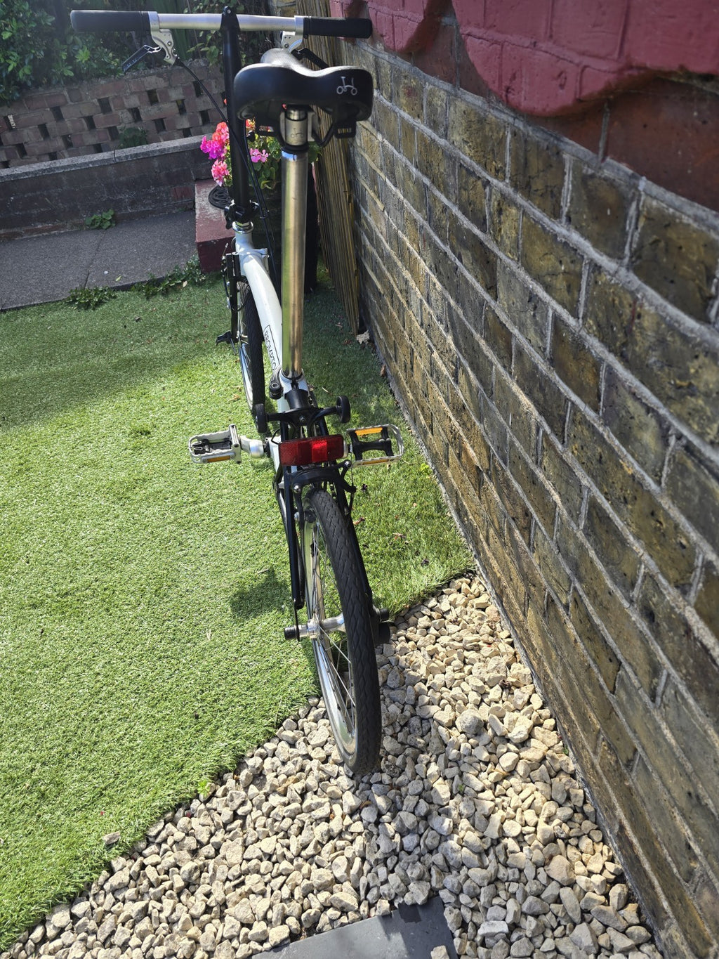 Brompton Folding Bike, Single Speed, S-Type flat  handlebars