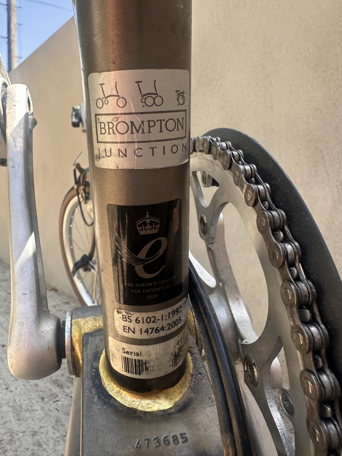 Brompton Superlight S2L-X, 2-speed, S-type flat bars, titanium fork and rear tri