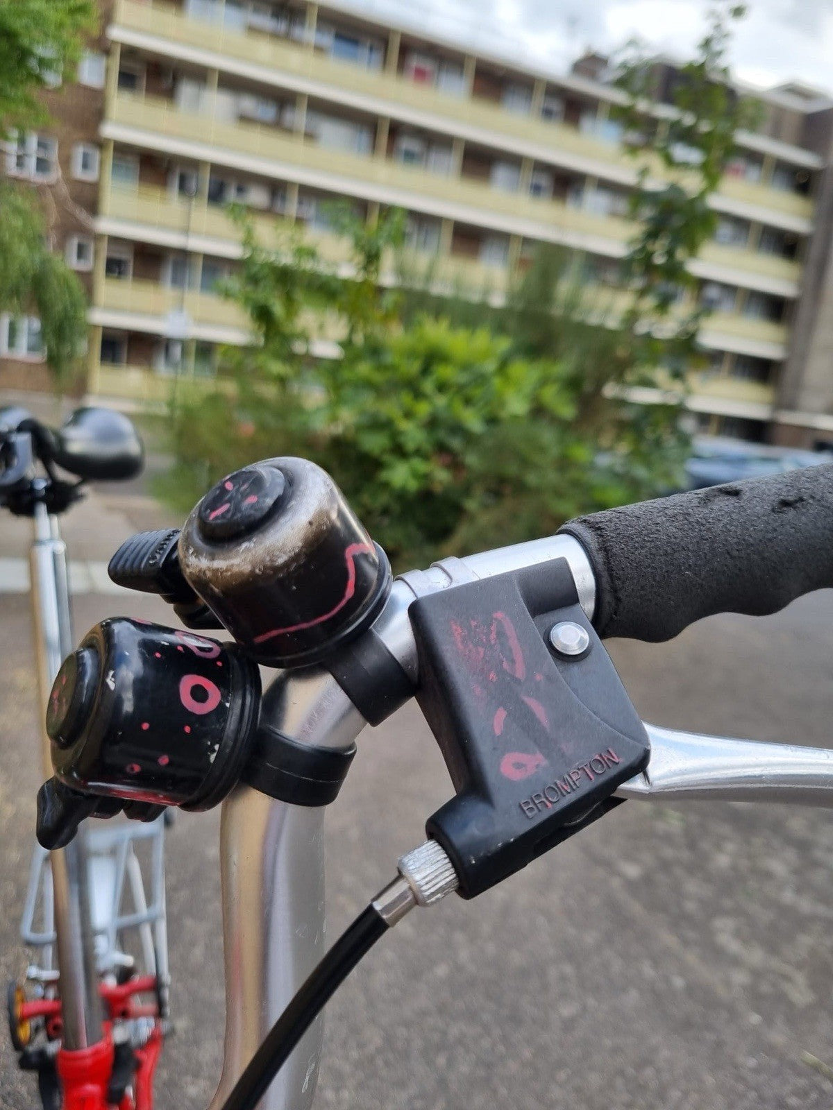 Brompton Folding Bike Red 16in Wheels Small Frame Rear Rack Mudguards Reflectors