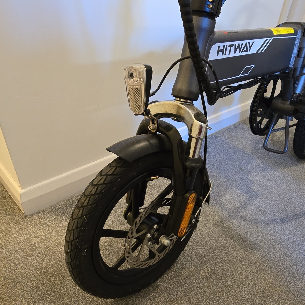 HITWAY EH-TS194 16in Folding Bike LCD Lights Rear Rack