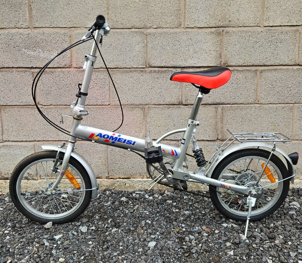 Aomeisi Hanker Folding Bike, 5 Speed, 16" Wheels, 12" Frame, Rear Suspension VGC