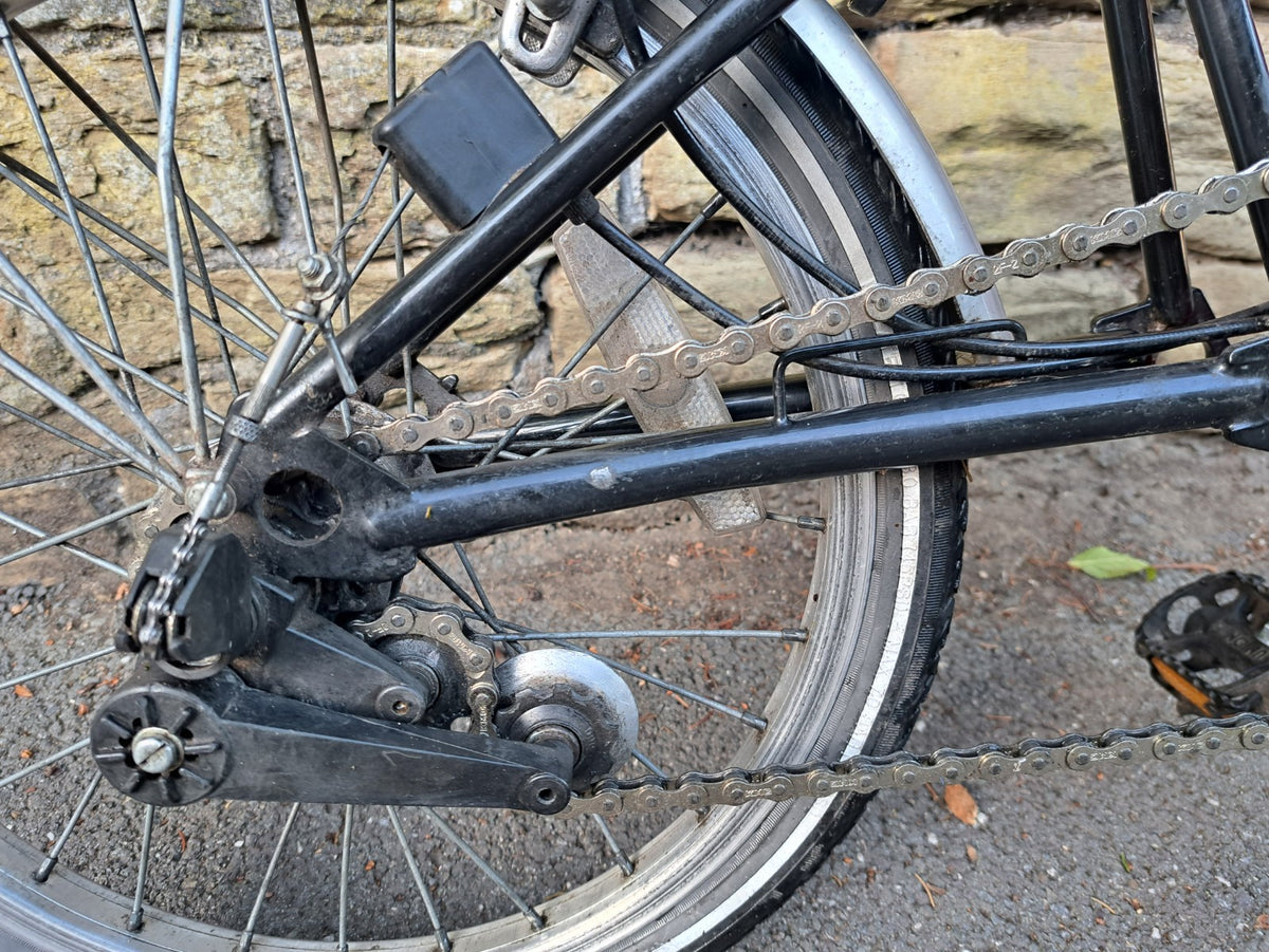 Brompton Folding Bike with 5-speed Hub Gear,  Red & Black
