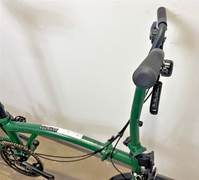 Brompton C Line 2 Speed 2023 Mid Handlebar Folding Bike - Racing Green