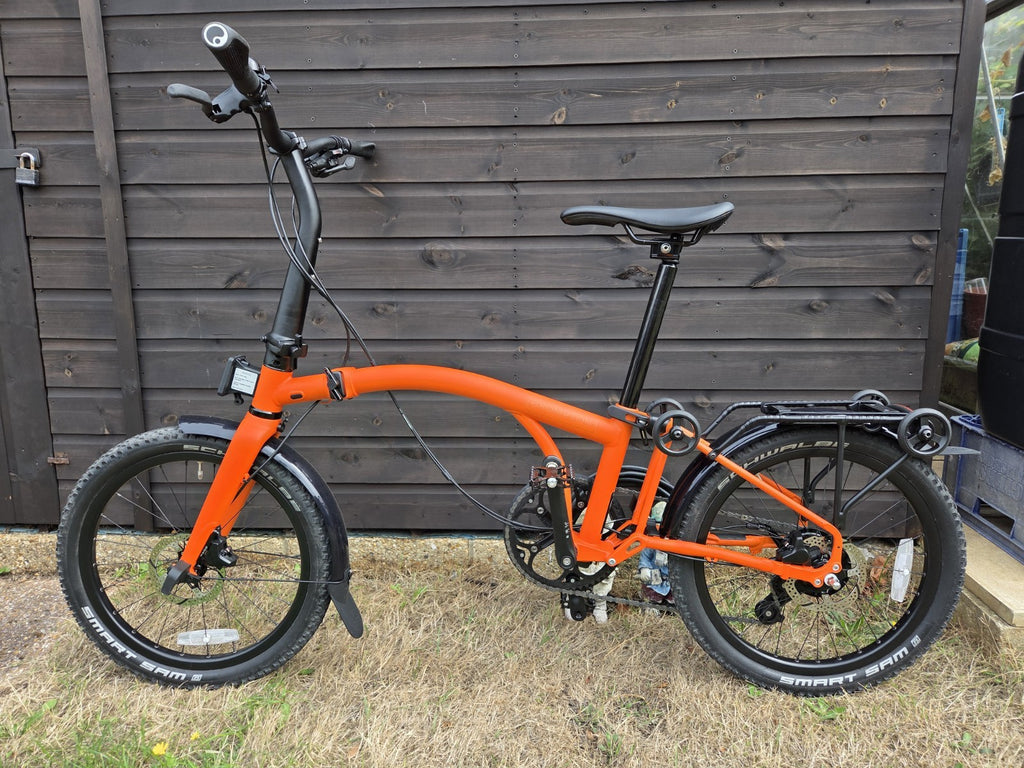 Brompton G Line 8-Speed Alfine Adventure Orange Gravel Folding Bike Medium Frame