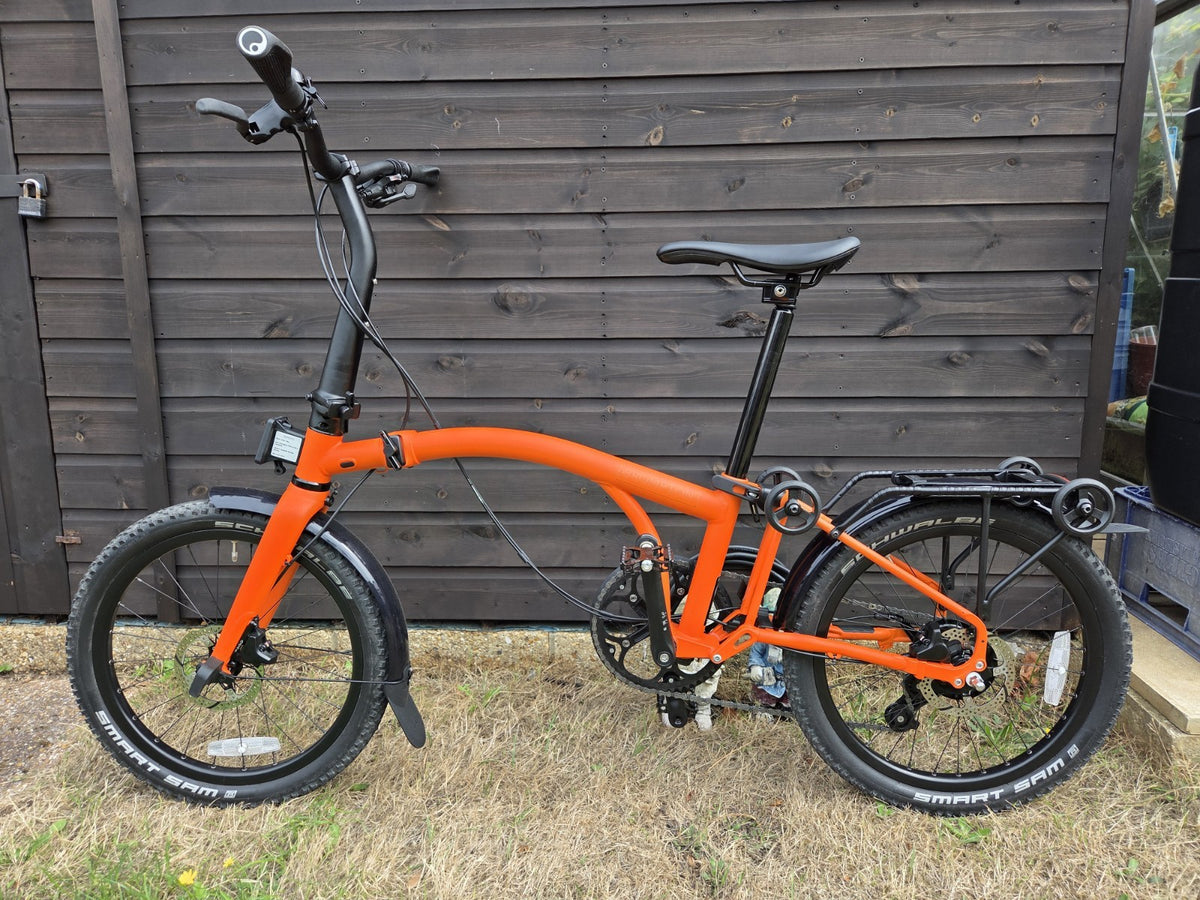 Brompton G Line 8-Speed Alfine Adventure Orange Gravel Folding Bike Medium Frame