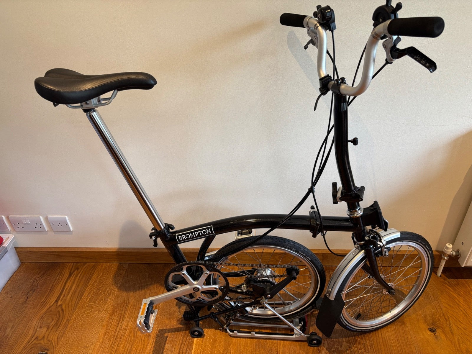 brompton folding bike H6R 6 speed, black