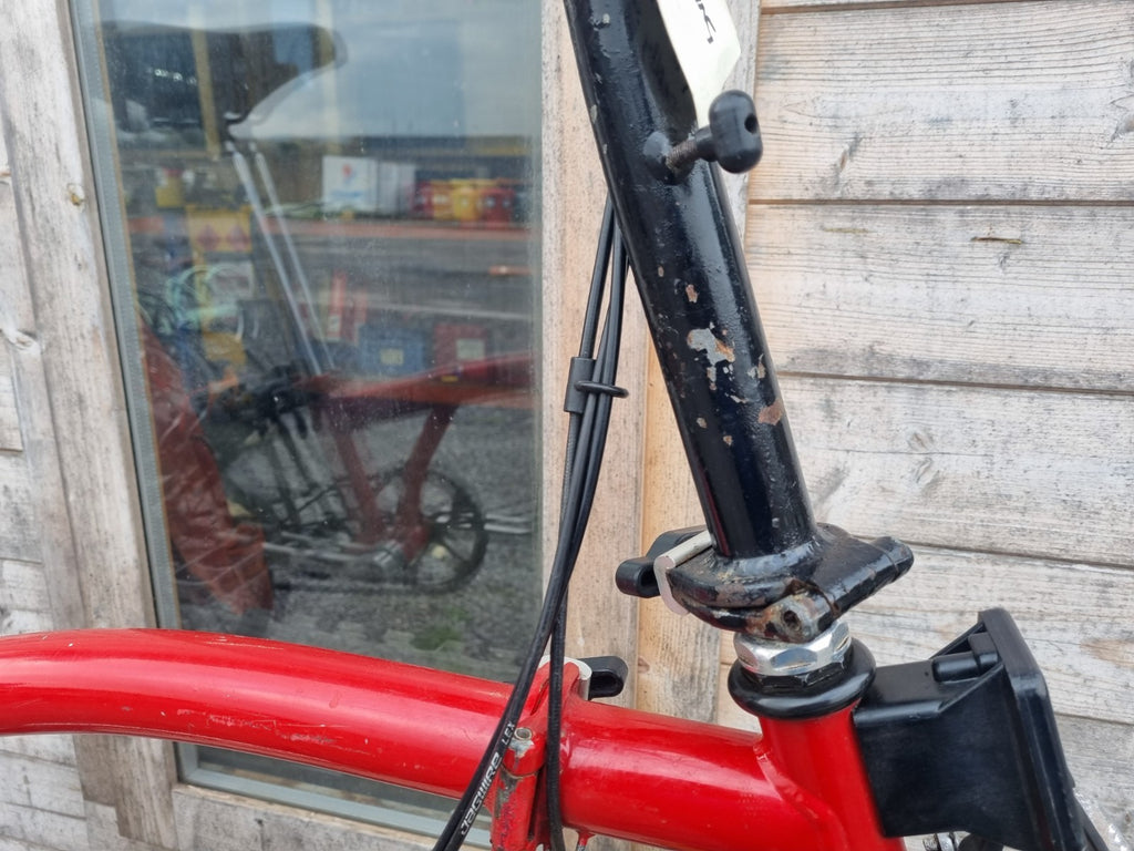 Brompton red, 7 speed