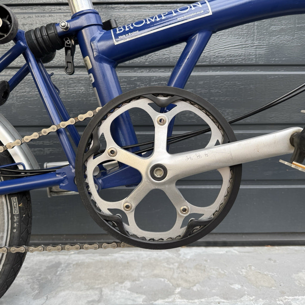 Brompton M3L 3 speed Blue Cobalt Very Good Condition FREE DELIVERY