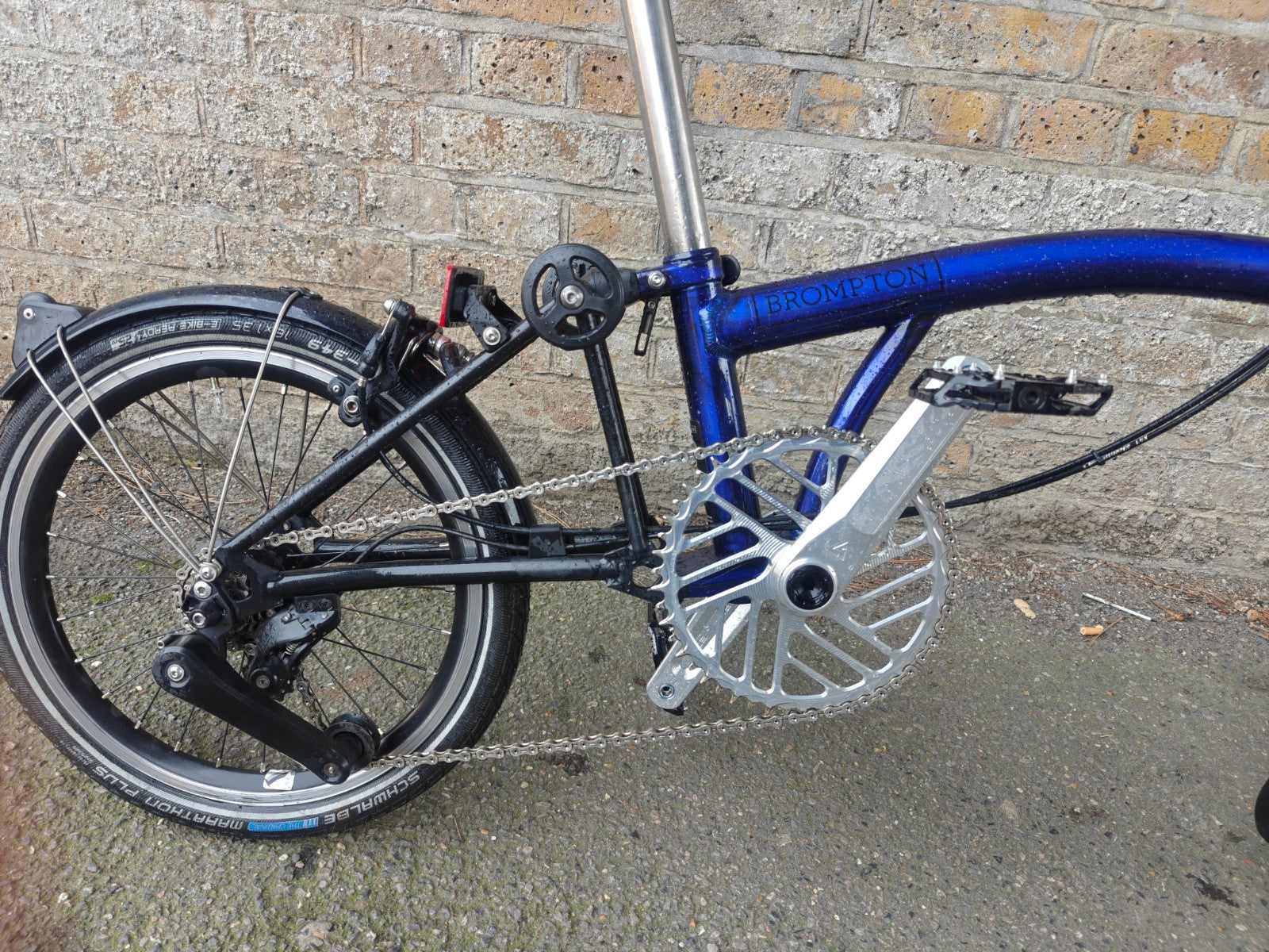 Brompton P-Line 4 Speed Folding Bike (customised)