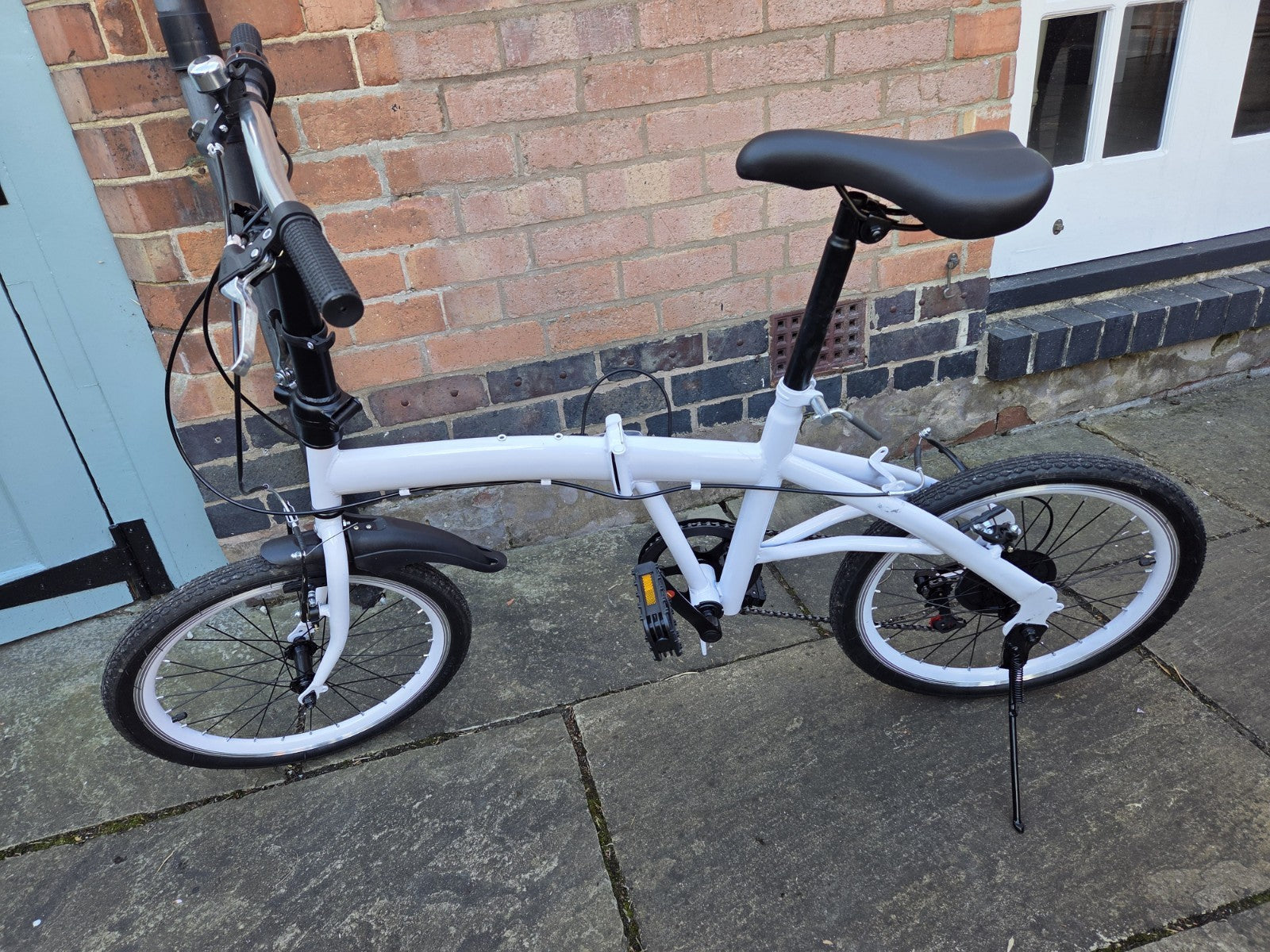 TRIOBLADE  20 Inch Adult Folding Bike 7 Speed Compact City Commuter