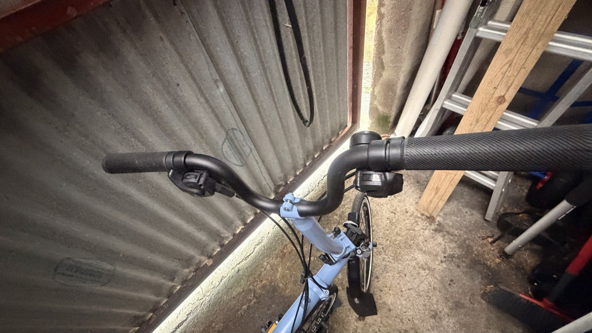 Brompton Bike M6L C-LineExplore Mid Handlebar2022 Folding Bike - Cloud Blue