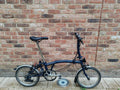 Brompton S6LFolding Bike 2021 Blue 6 Speed Mudguards 16" Wheels