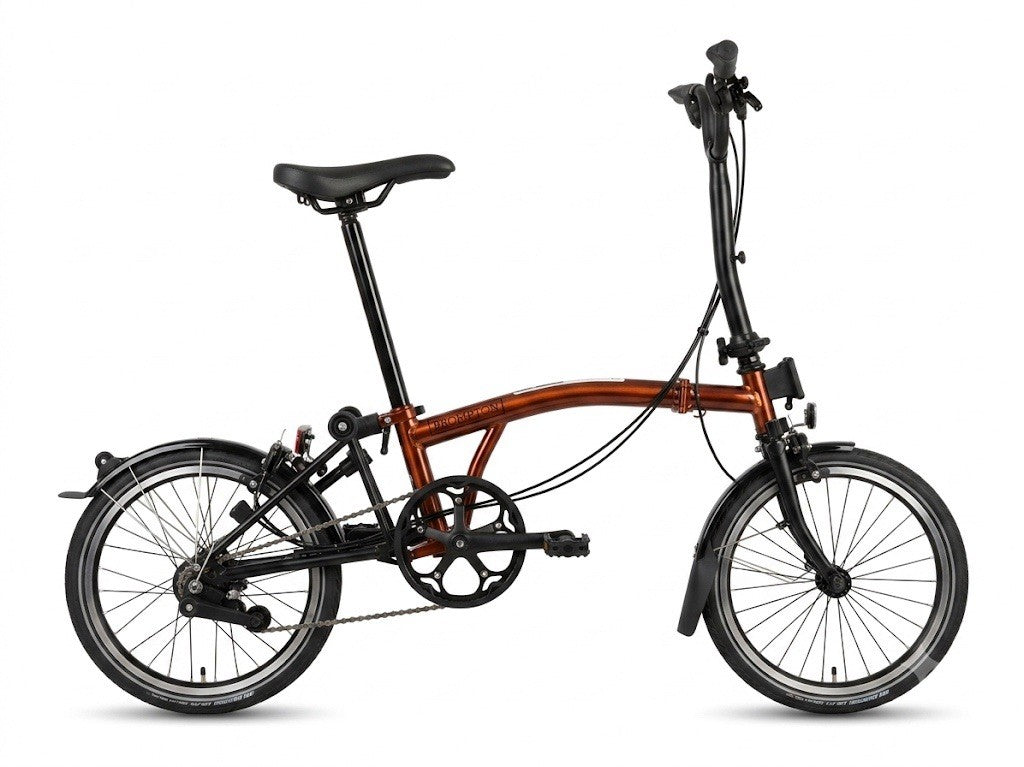 2023 Brompton C Line Explore 6 speed High Handlebar Flame Lacquer - UK Shipping