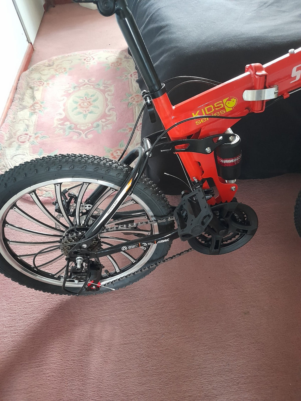 folding moutain bike 20 inch wheels full suspension and disc brakes x2 bikes