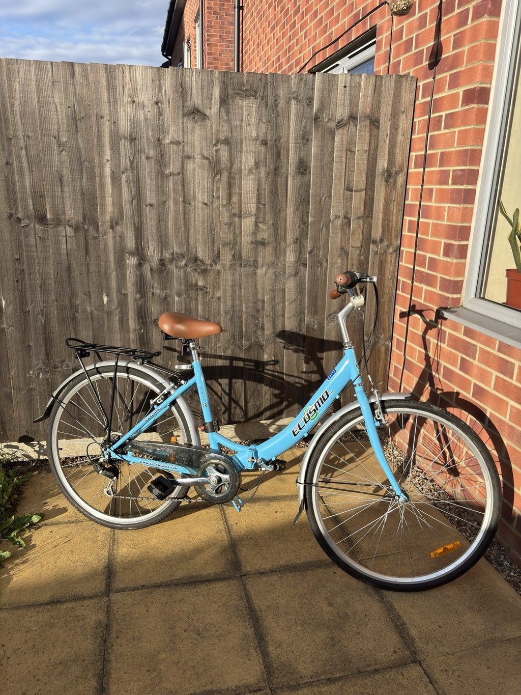 Ecosmo  26 Inch Wheel Women Folding Bike Blue Good Condition