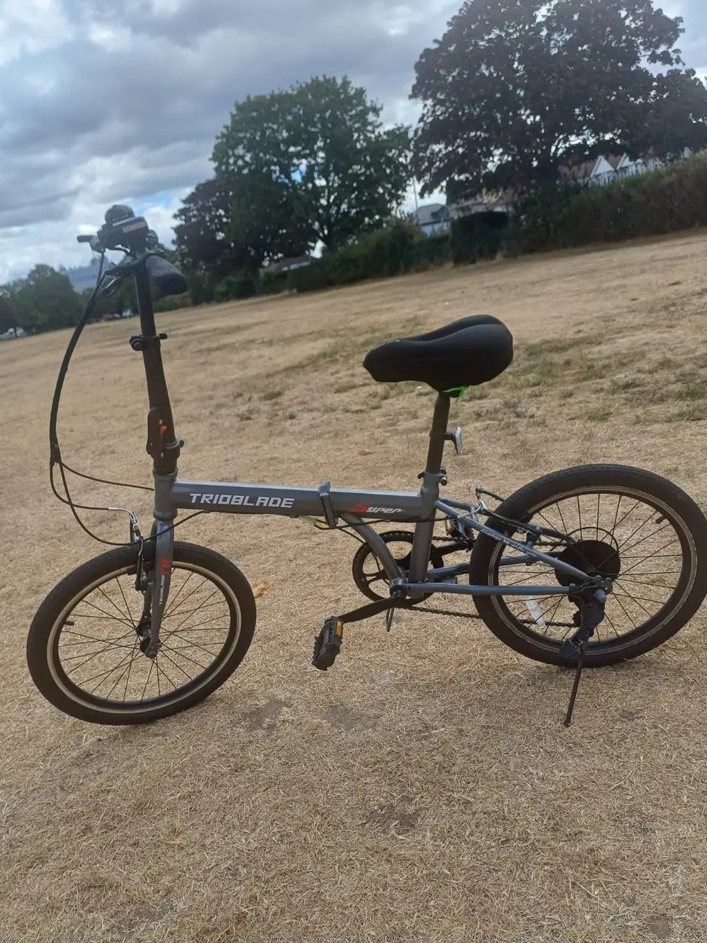 TRIOBLADE Folding Bike 20 In GREY/BLACK