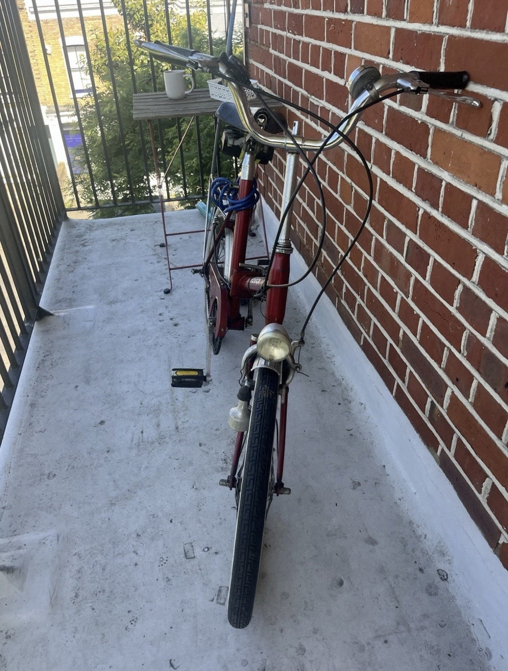 Vintage Trekker Folding Bike Red