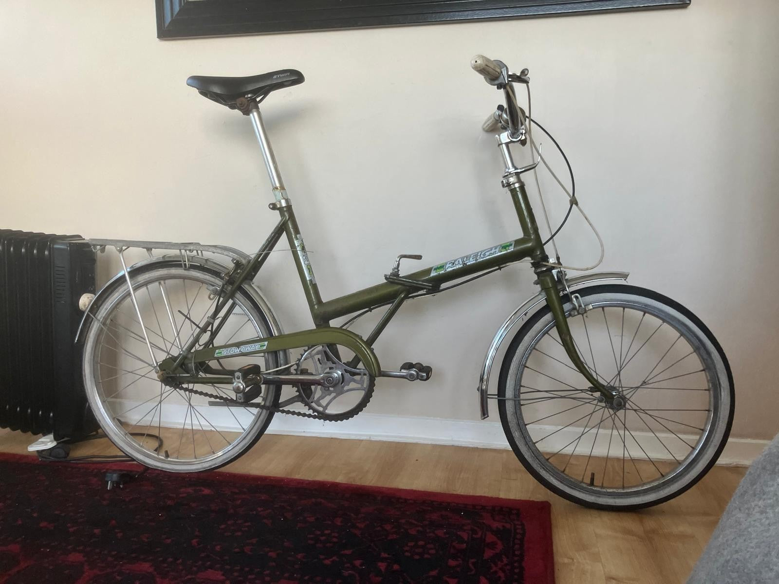 bicycle, vintage raliegh stowaway