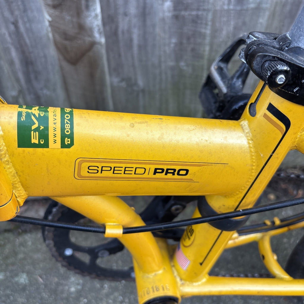 Dahon Speed Pro -7 Speed Folding Bike In Yellow