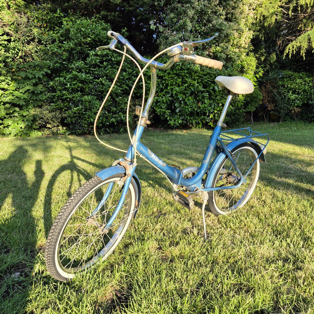 BSA Folding Bike Blue Small Rear Rack Mudguards Kickstand Reflectors