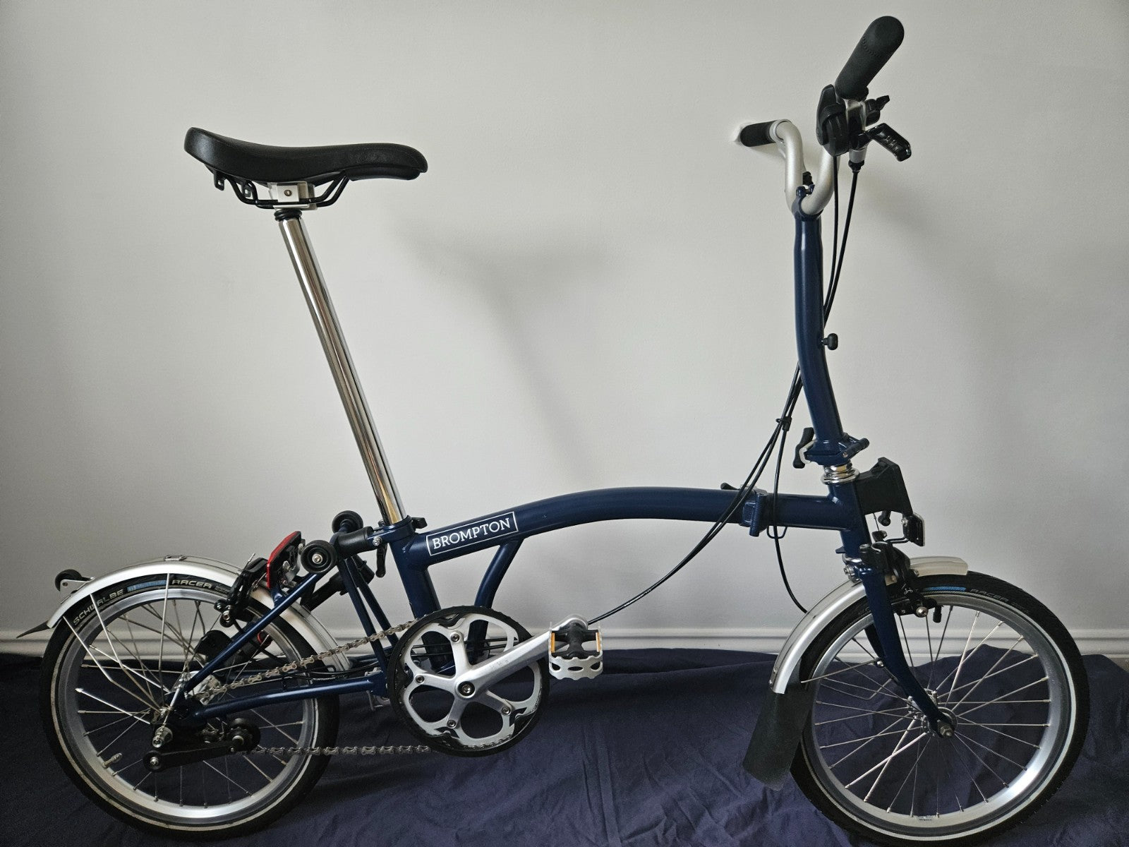 Brompton M3L - 3 Speed - C Line - Mid- Tempest Blue