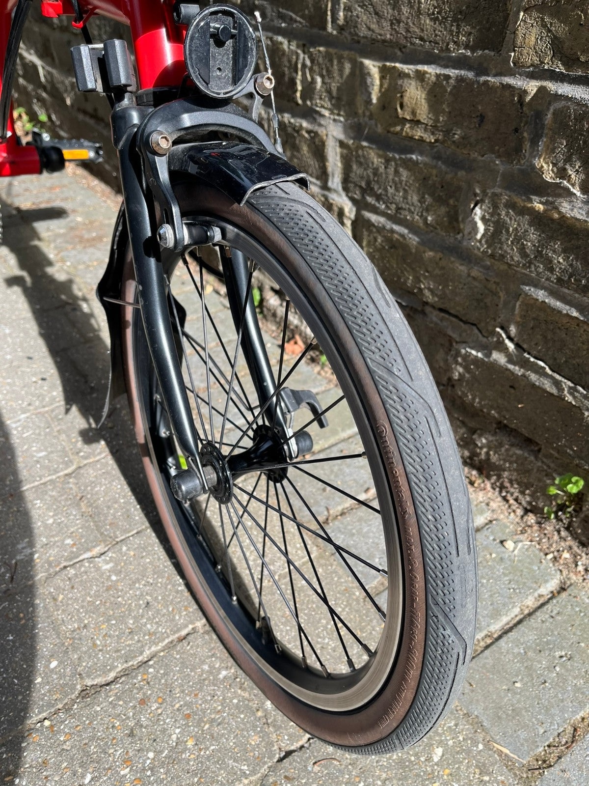 Brompton C-Line 6 speed Red Black S-type