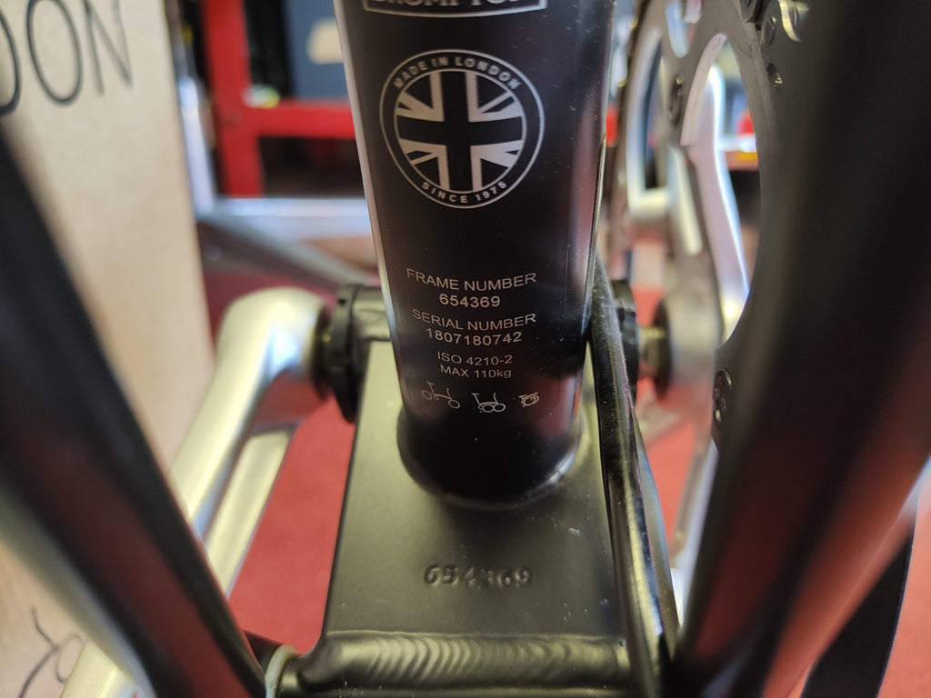 Brompton 3-Speed Sturmey Archer Black Foldable Bicycle
