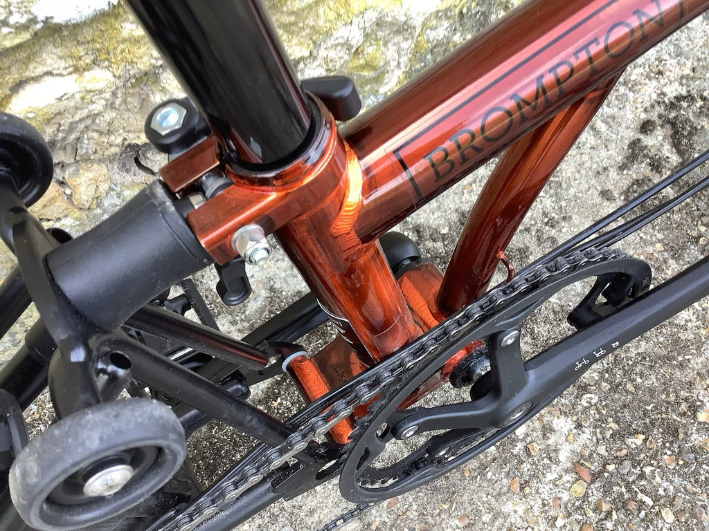 2023 Brompton C Line Explore 6 speed High Handlebar Flame Lacquer - UK Shipping