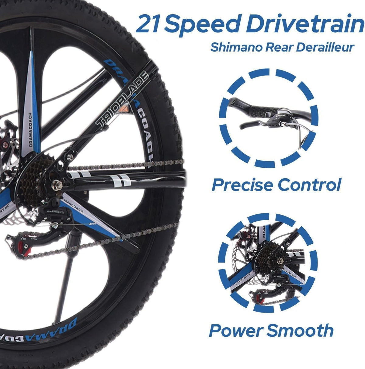 TRIOBLADE 27.5" Folding Mountain Bike 21 Speed Foldable Mountain Bicycle