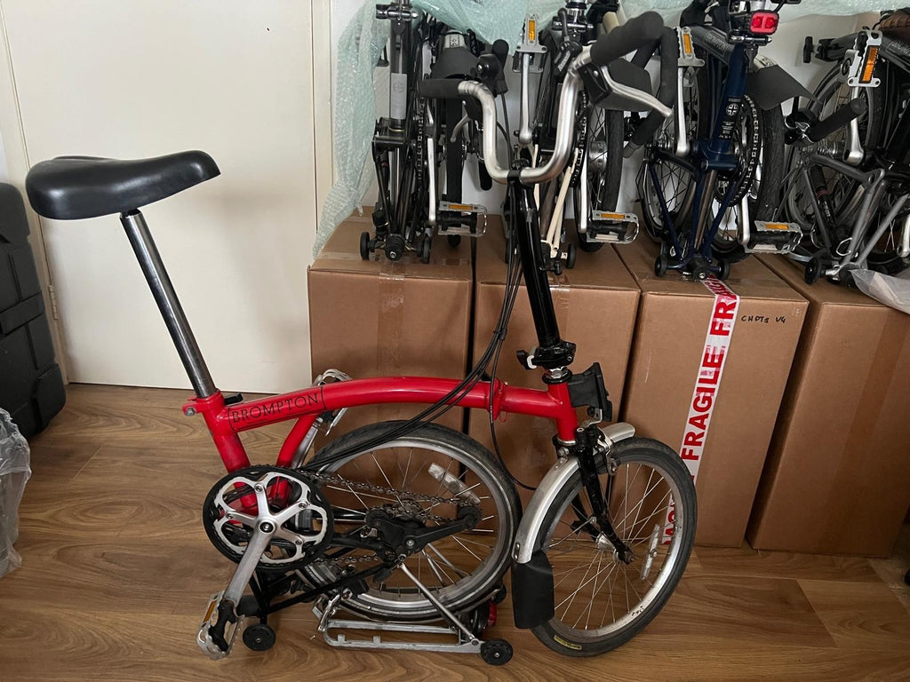 Brompton C Line M6R (6 Speed)  folding bicycle - Red