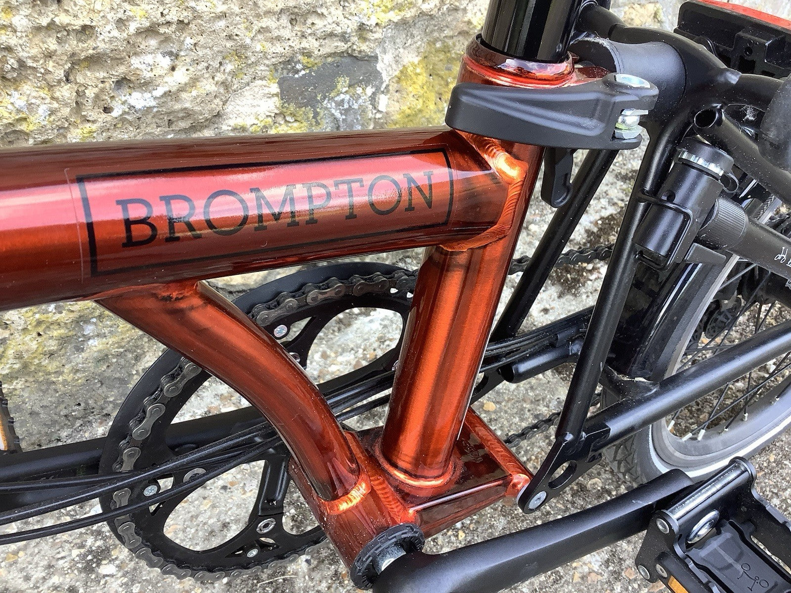 2023 Brompton C Line Explore 6 speed High Handlebar Flame Lacquer - UK Shipping
