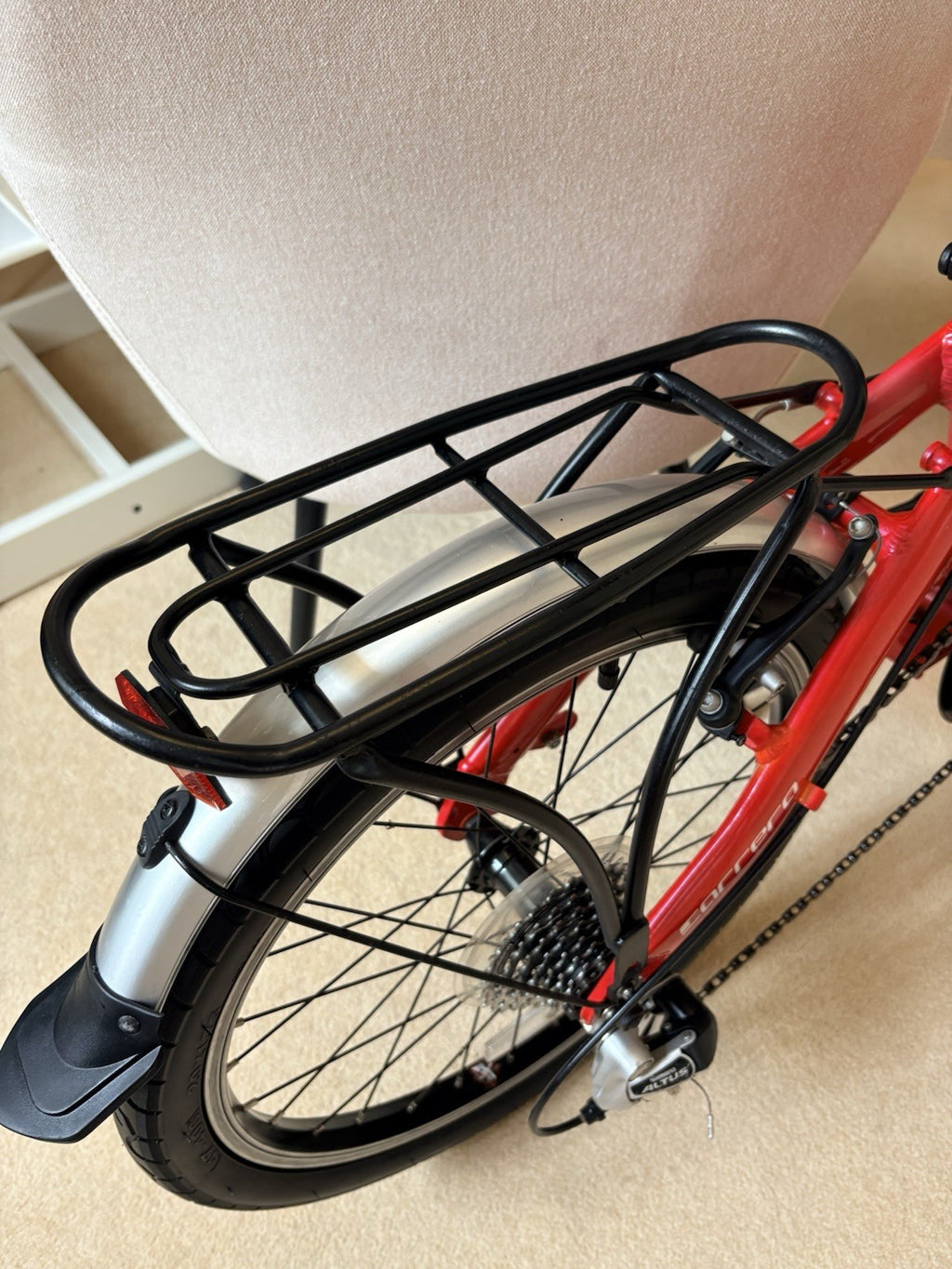 Carrera Intercity Folding Bike 20” Aluminium 7 Speed Rack Mudguards Excellent