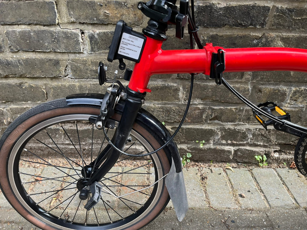 Brompton C-Line 6 speed Red Black S-type