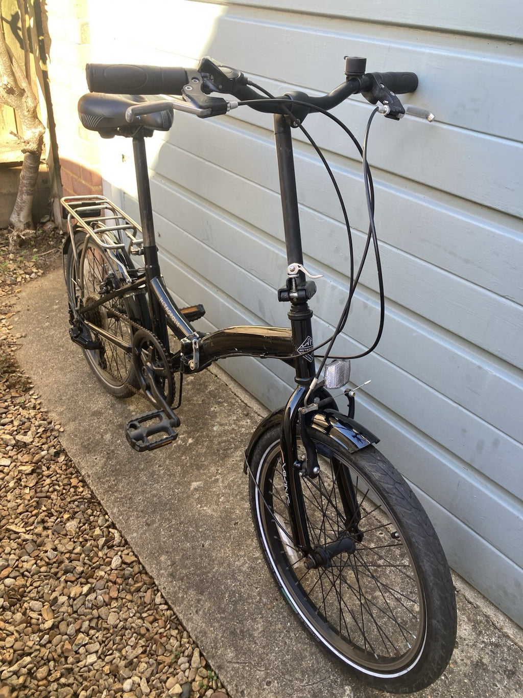 Viking Folding Shopper Bike with 6 Speed Gears Plus Padded Bike Seat