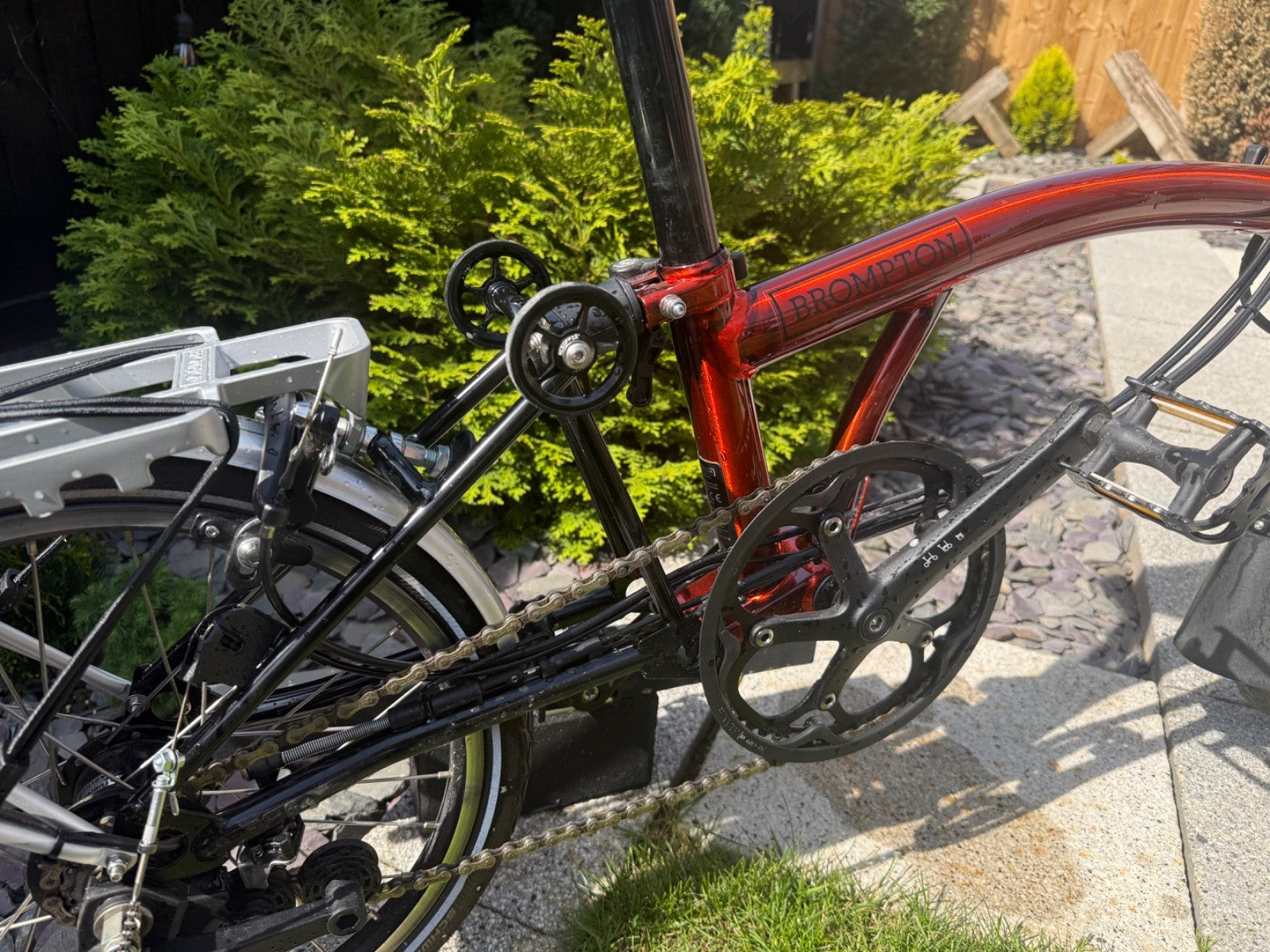 Brompton E C Line, 6 Speed, Flame Red, Excellent Condition, Boxed