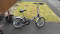 Ammaco Pakka Compact 20 Inch Wheel Folding Shopper Camping Bike 6 Speed Blue